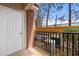 Back patio with fenced-in view at 1850 Cotillion Dr # 1008, Atlanta, GA 30338