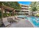 Relaxing community pool with spa and lounge area at 1850 Cotillion Dr # 1008, Atlanta, GA 30338