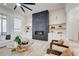 Bright living room featuring a modern fireplace and stylish decor and plenty of natural light at 555 Lower Birmingham Rd, Canton, GA 30115
