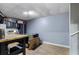 Partially finished basement showcasing storage and workspace capabilities at 2605 Jacobean Rd, Acworth, GA 30101