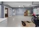 Spacious garage with speckled flooring, ample storage, and convenient access to the home's interior at 2605 Jacobean Rd, Acworth, GA 30101