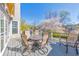 Entertain guests on this spacious deck, complete with a dining set and backyard views at 4073 Hickory Fairway Dr, Woodstock, GA 30188