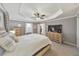 Large bedroom features a ceiling fan, and great natural light at 4073 Hickory Fairway Dr, Woodstock, GA 30188