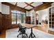 Office boasts beautiful wood paneling, large windows, and sophisticated lighting at 13142 Overlook Pass, Roswell, GA 30075