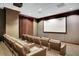 Private movie theater boasting a large screen and comfortable leather seating for an immersive experience at 195 14Th Ne St # Ph 306, Atlanta, GA 30309