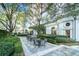 A beautiful outdoor patio with lush landscaping and comfortable seating at 195 14Th Ne St # Ph 306, Atlanta, GA 30309