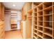 Spacious walk-in closet with custom shelving and drawers at 195 14Th Ne St # Ph 306, Atlanta, GA 30309