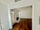 Living room featuring a fireplace and hardwood floors at 2695 Lindsey Oak Ln, Lawrenceville, GA 30044