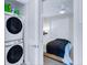 Comfortable bedroom featuring a ceiling fan, and closet for storage at 45 Ivan Allen Jr Nw Blvd # 1704, Atlanta, GA 30308
