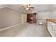 Bonus room with built-in bookshelves and desk area at 711 Wilhaven Ct, Loganville, GA 30052