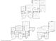 Detailed floor plan showcasing the layout of this spacious home, including basement, and first and second floors at 3491 Falls Branch Ct, Buford, GA 30519