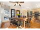 Bright dining area connected to kitchen with a large window view to the backyard at 5395 Steeple Chase, Douglasville, GA 30135