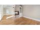 Sitting area featuring a fireplace and hardwood floors at 740 Frank Kirk Nw Rd, Kennesaw, GA 30152