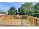 View of newly constructed wood deck area at 106 Little Barley Ln, Grayson, GA 30017