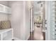 Welcoming entryway with hardwood floors and a view into the living area at 1370 Dupont Nw Park, Atlanta, GA 30318