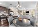 Modern kitchen and dining area with views of the living room and an abundance of natural light at 1370 Dupont Nw Park, Atlanta, GA 30318
