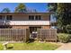 Townhouse backyard featuring a patio table set at 2516 Bradford Ne Sq, Atlanta, GA 30345
