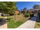 Well kept green grounds with mature shade trees between the units at 2516 Bradford Ne Sq, Atlanta, GA 30345