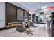 Modern lobby featuring an electric fireplace and stylish seating at 400 W Peachtree Nw St # 2604, Atlanta, GA 30308