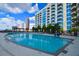Outdoor pool with skyline views for residents at 400 W Peachtree Nw St # 2604, Atlanta, GA 30308