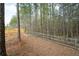 Backyard features an expansive wooded lot with wooden privacy fencing around the perimeter at 65 Turtle Rock Cv, Acworth, GA 30101
