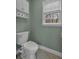 This powder room features a modern toilet and a window for natural light at 931 Cornwall Sw Ct, Marietta, GA 30064