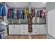This walk-in closet features custom shelving and plenty of space for storage at 931 Cornwall Sw Ct, Marietta, GA 30064