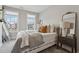 Bright bedroom with ample natural light, featuring a neutral color palette and stylish decor with a large mirror at 6682 Sterling Dr, Atlanta, GA 30328