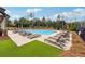 Community pool surrounded by lounge chairs and landscaped area, perfect for relaxing and enjoying the outdoors at 6682 Sterling Dr, Atlanta, GA 30328