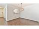 Dining room featuring hardwood floors and neutral paint at 808 Riverview Se Dr, Marietta, GA 30067