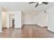 Living room with white walls and hardwood floors at 808 Riverview Se Dr, Marietta, GA 30067