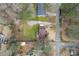 An overhead shot showcasing the location of the property and its proximity to the road and neighborhood at 532 Rivercrest Dr, Woodstock, GA 30188