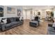 Spacious living area with contemporary furnishings and open layout at 3139 Hilltop Dr, Marietta, GA 30066