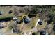 Wide aerial shot of the property, highlighting its boundaries and surrounding neighborhood at 2002 Orchard Terrace, Loganville, GA 30052