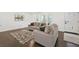 Cozy living room showcases a modern sofa, accent chair, and stylish rug on hardwood floors at 3048 San Jose Dr, Decatur, GA 30032