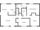 Detailed floor plan showcasing a functional layout with bedrooms, bathrooms, and living areas at 3686 Sweetbriar Cir, Lithia Springs, GA 30122