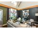 Inviting living room featuring neutral tones, a large window view, and polished concrete floors at 1661 La France Ne St # 314, Atlanta, GA 30307