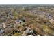 Overhead shot of a neighborhood with a waterfront view and mature trees at 3847 Sweet Bottom Dr, Duluth, GA 30096