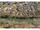 An aerial view of waterfront neighborhood, showcasing the river and the landscape at 3847 Sweet Bottom Dr, Duluth, GA 30096