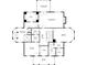 Second floor plan with primary bedroom, bathrooms, bedrooms, and balcony at 3847 Sweet Bottom Dr, Duluth, GA 30096