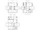 Set of three floor plans displaying the complete layout of the home's levels at 3847 Sweet Bottom Dr, Duluth, GA 30096