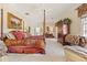 Bright and airy main bedroom featuring a four-poster bed and traditional furnishings at 3847 Sweet Bottom Dr, Duluth, GA 30096
