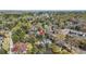 An aerial shot of the property including a road, pool and other homes at 1013 Columbia Dr, Decatur, GA 30030
