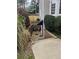 Basement walkout features cozy sitting area with two chairs and small table at 3655 Brisbane Dr, Marietta, GA 30062