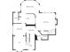 Detailed first floor plan featuring kitchen, living room, breakfast room, dining room, den and laundry at 3655 Brisbane Dr, Marietta, GA 30062