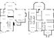 Detailed floor plan showcasing the layout of the home's two levels at 3655 Brisbane Dr, Marietta, GA 30062