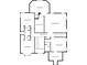 The second floor plan with bedrooms and bathrooms, offering a view of the upper level and space arrangement at 3655 Brisbane Dr, Marietta, GA 30062