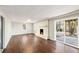 Finished basement with fireplace and sliding glass door to the backyard at 4433 Canary Ct, Lithia Springs, GA 30122