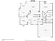 Detailed floor plan of the home showcasing the layout of the kitchen, living room, and bedrooms at 5595 Rolling Acres Ln, Cumming, GA 30028