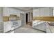 Clean kitchen featuring white cabinets and neutral countertops at 642 Dogwood Dr, Lawrenceville, GA 30046